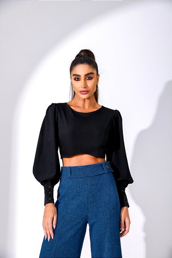 Cropped Luci Preto