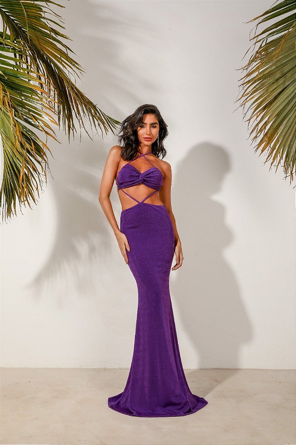 Vestido Longo Nayla Roxo