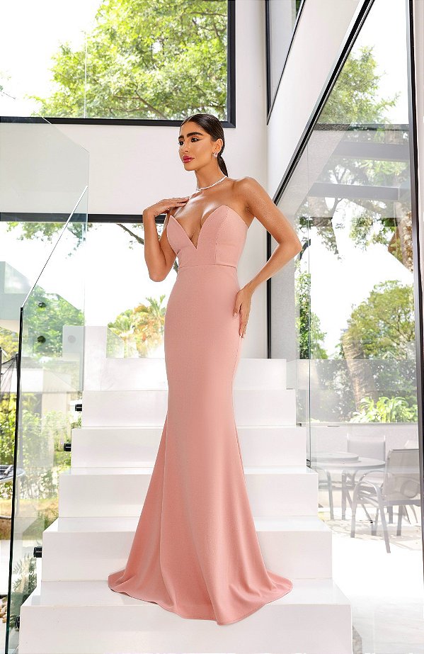 Vestido Longo Brita Rose