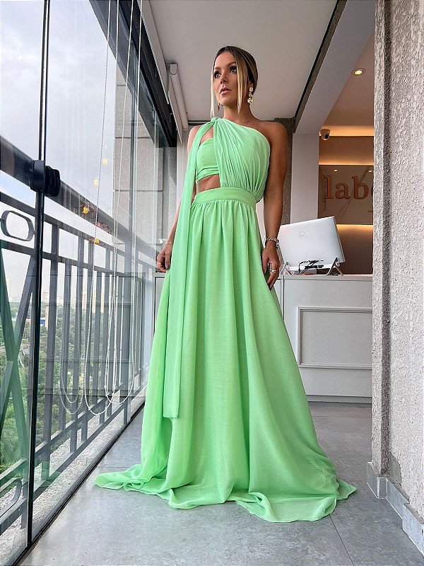 Vestido Longo Mali Menta