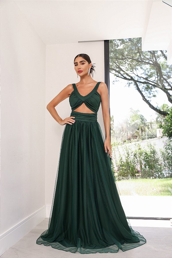 Vestido Longo Ivena Verde