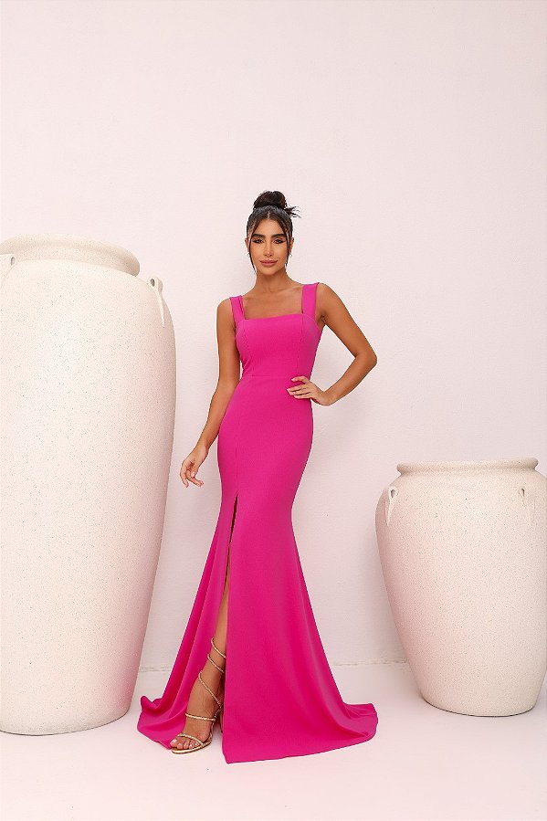 Vestido Longo Mirna Pink