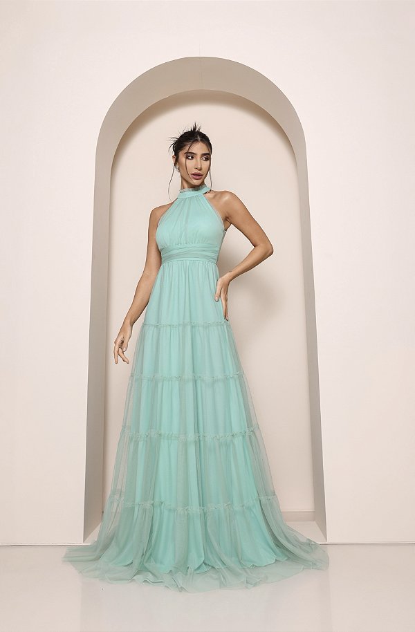 Vestido Longo Valentina Tiffany