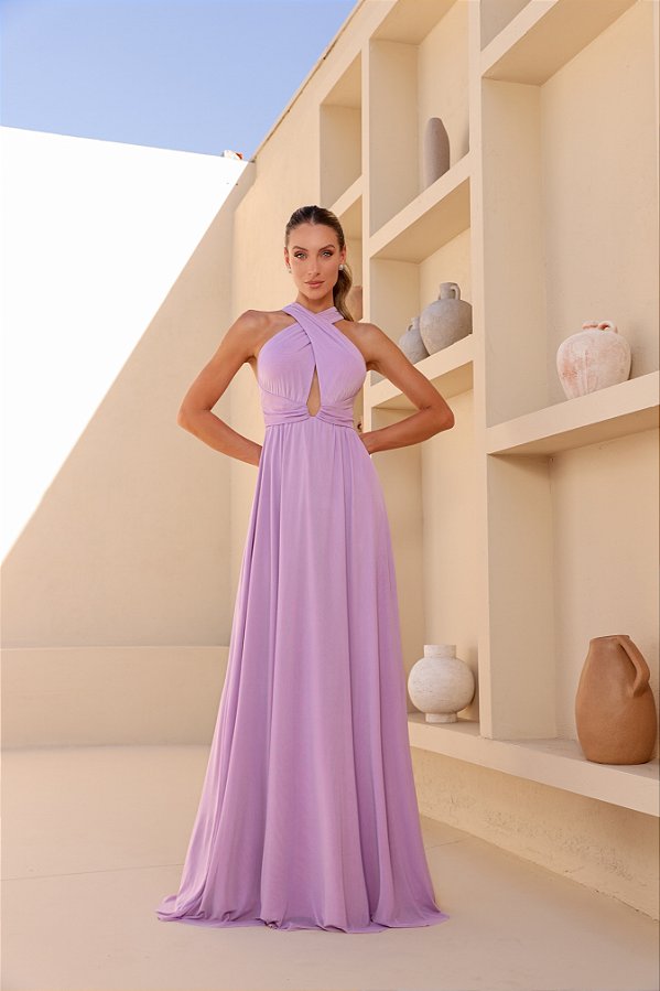 Vestido Longo Bali Lilas