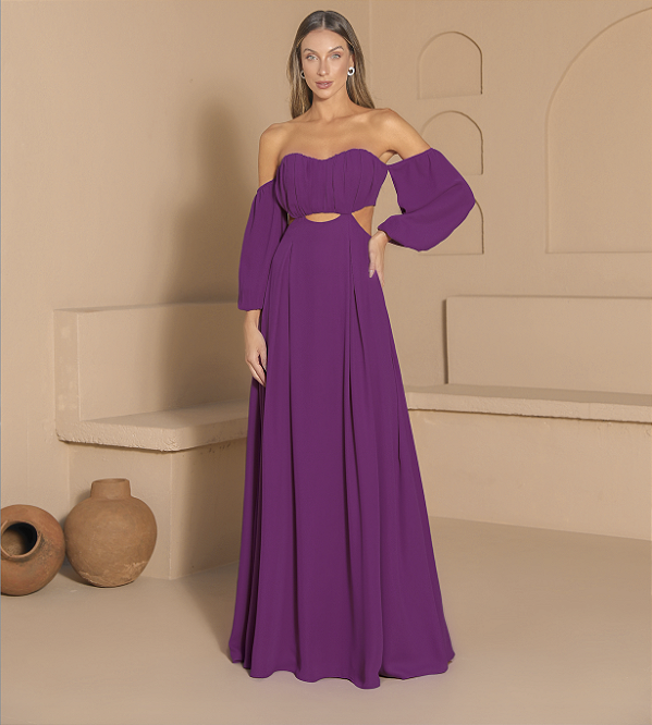 Vestido Longo Bella Fucsia