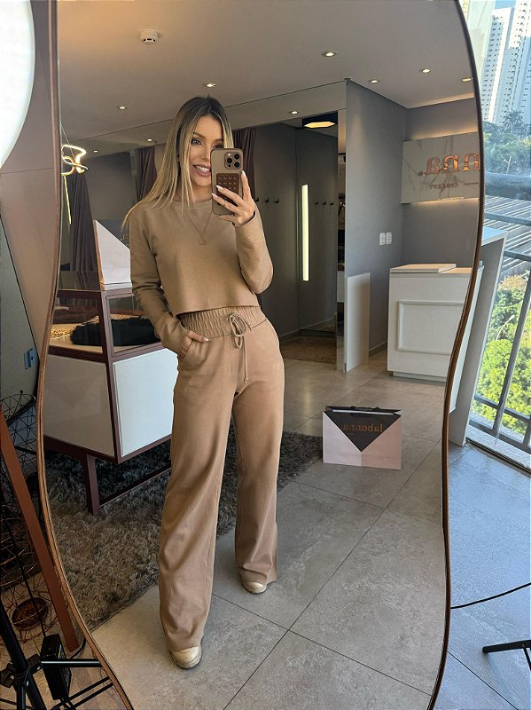 Conjunto Cloe Manga Longa Nude