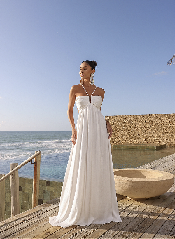 Vestido Longo Larissa Branco