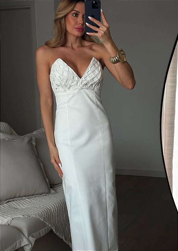 Vestido Sarja Morjo Off