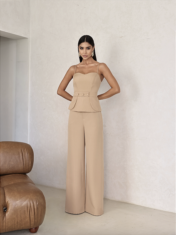 Conjunto Risca de Giz Jenny Areia