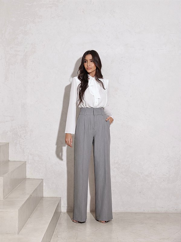 Calça Pantalona Paris Mescla