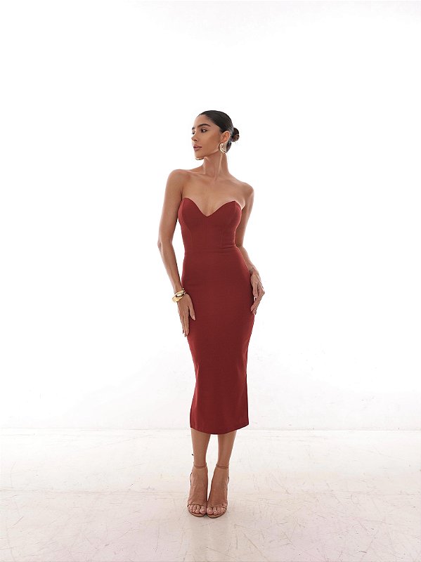 Vestido Midi TCQ Tory Terracota