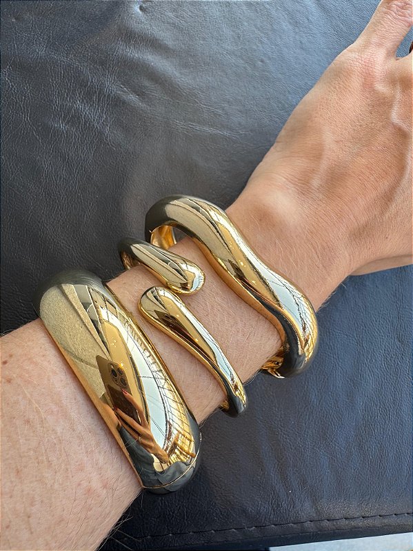 Trio Pulseiras Jade Dourado