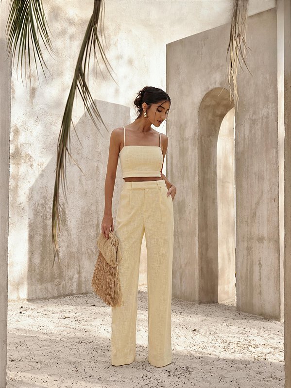 Conjunto Linho Solar Amarelo