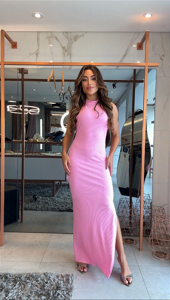 Vestido Frente Unica Strong Juju Rosa