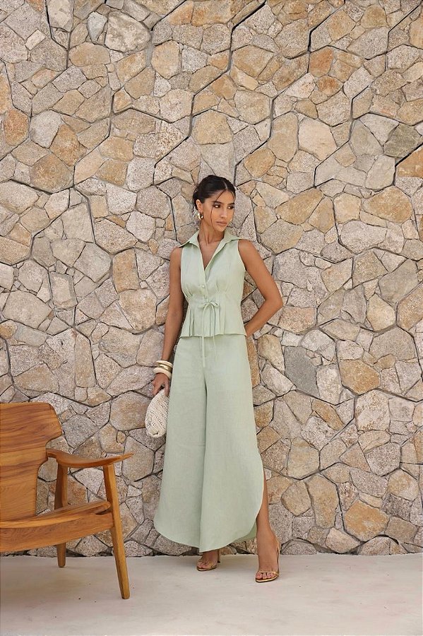 Conjunto Linho Nana Verde