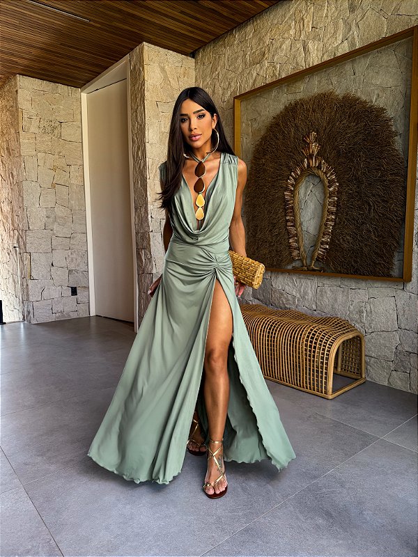 Vestido Goutte Verde