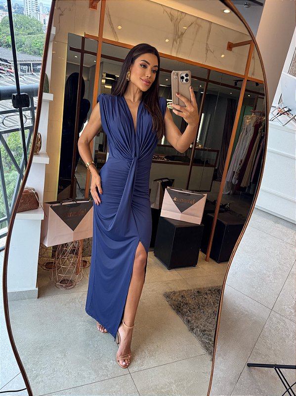 Vestido Longuete MC Tave Marinho