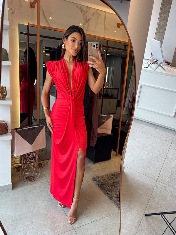 Vestido Longuete MC Tave Vermelho