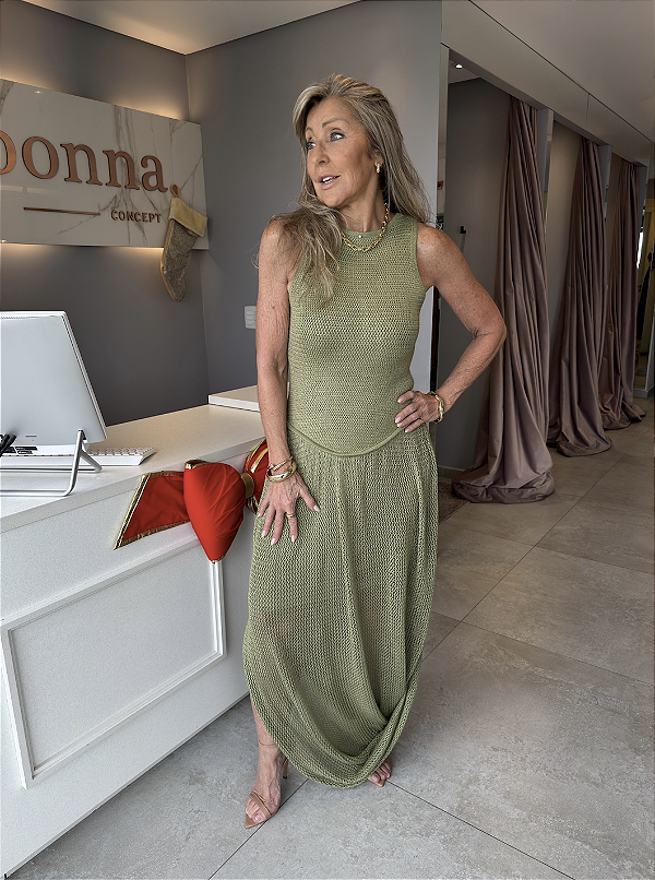 Vestido Longo Aladin Verde