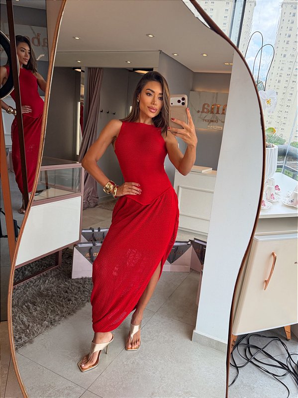 Vestido Longo Aladin Vermelho