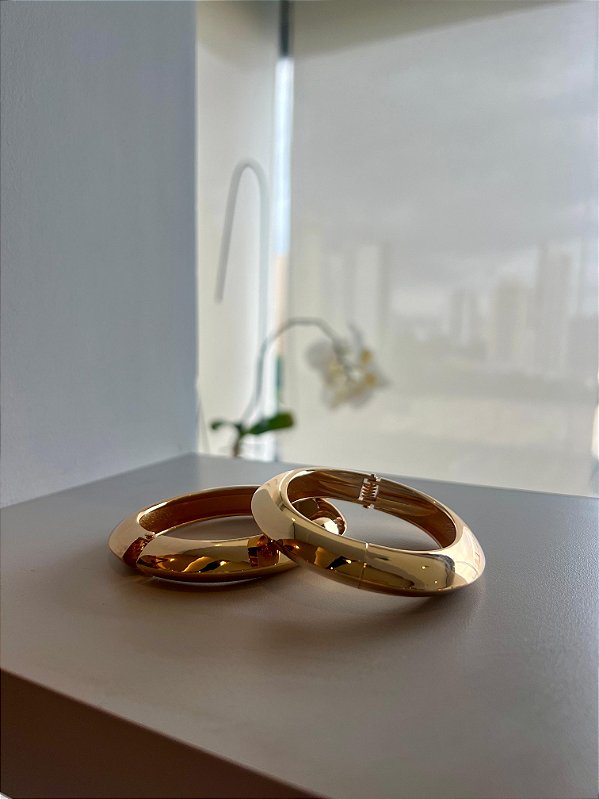 Bracelete Dourado Polido Clara