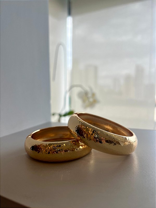 Bracelete Dourado Organico Lele