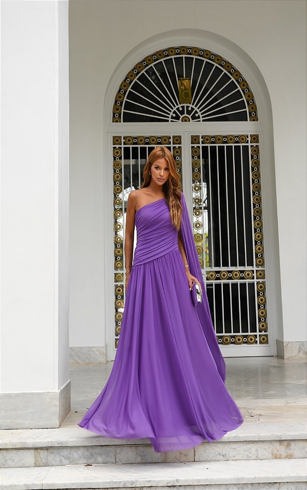Vestido Longo Stan Roxo