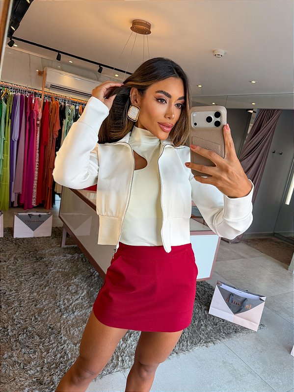 Jaqueta Ami Roma ML Branco