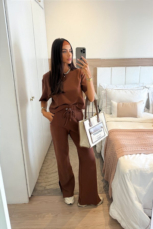 Conjunto Cloe Chocolate Creamy