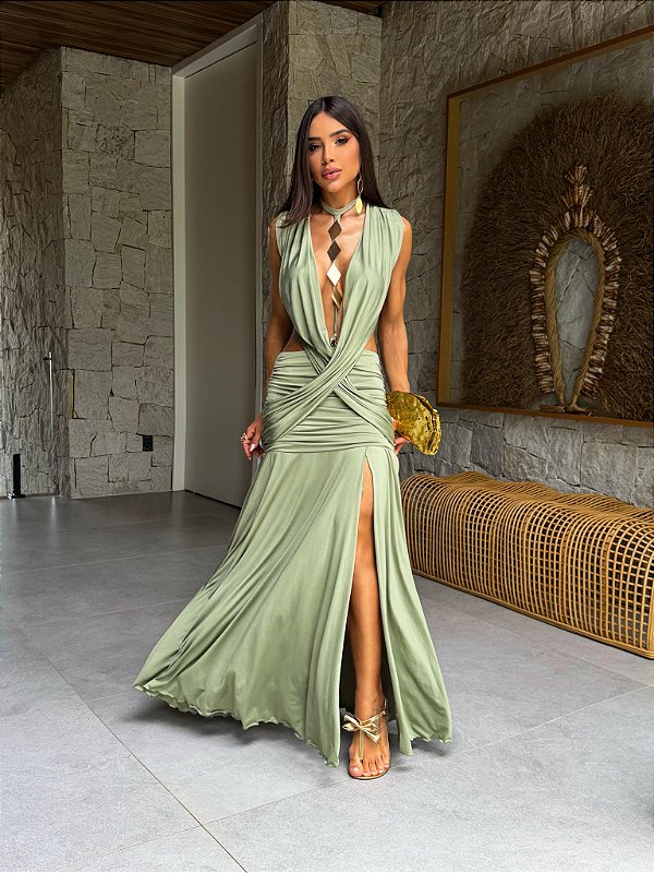 Vestido Longo Spectra Verde