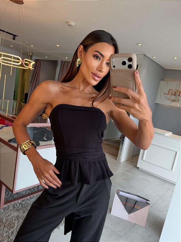 Blusa Tomara Que Caia Stella Preto