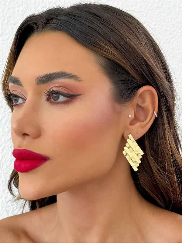 Brinco Folheado Corli