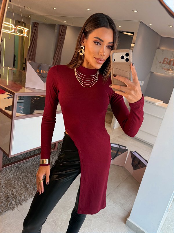 Blusa Stella Maris Gola Marsala