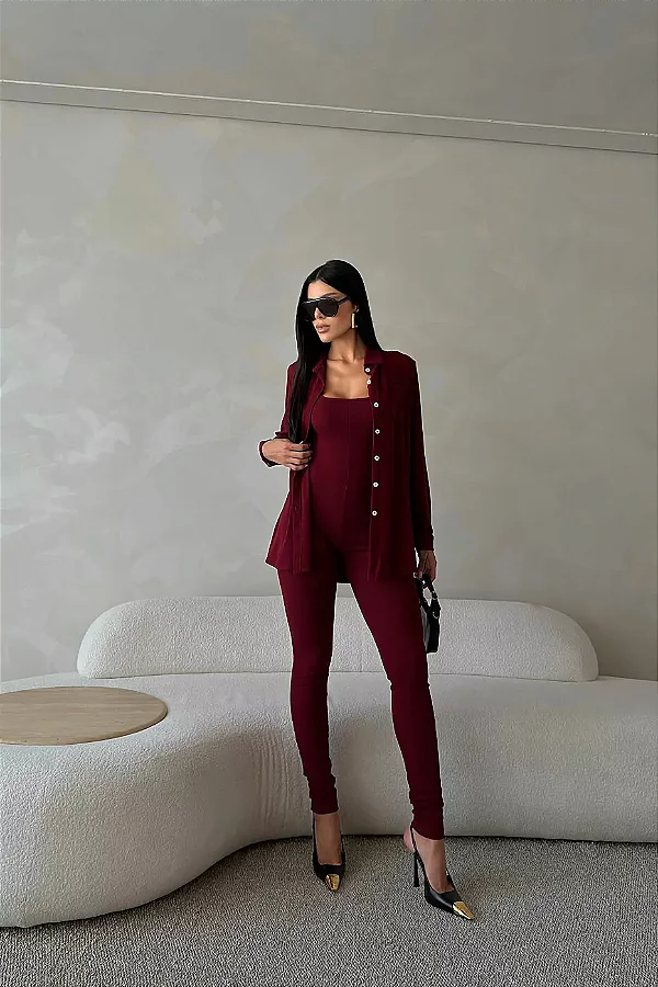 Camisa Stella Marsala