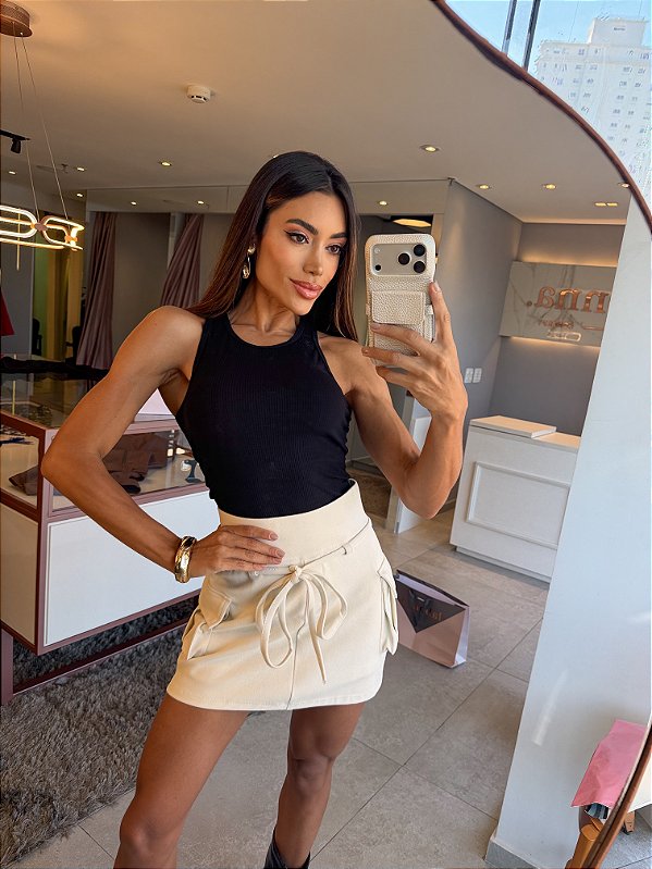 Regata Cropped Allu Preto