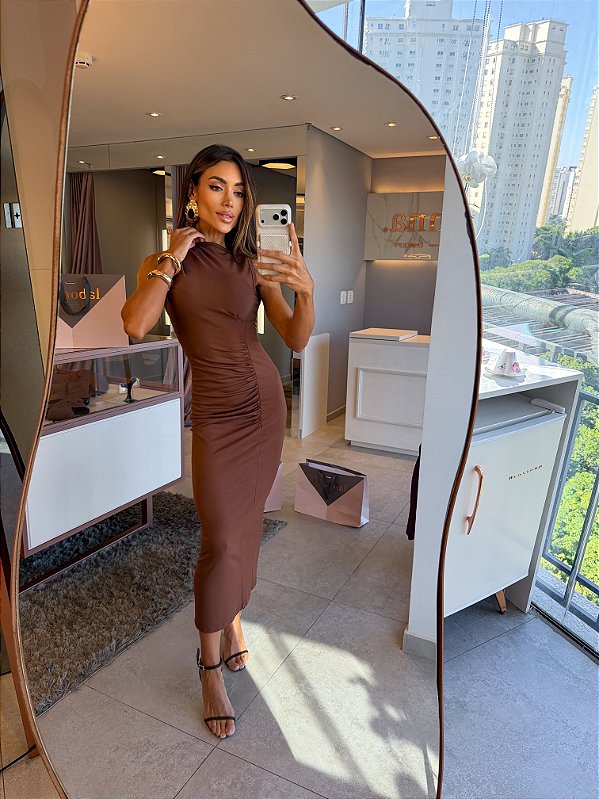 Vestido Midi Invictus Chocolate