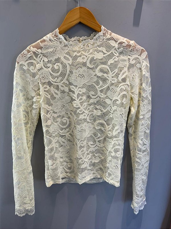 Blusa Renda Amarela