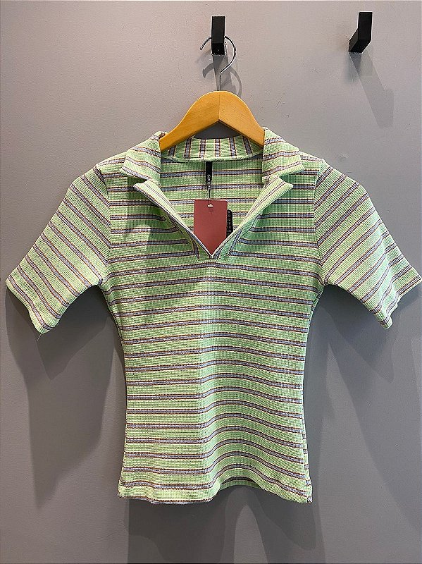 Blusa Bohemia Stripe Verde