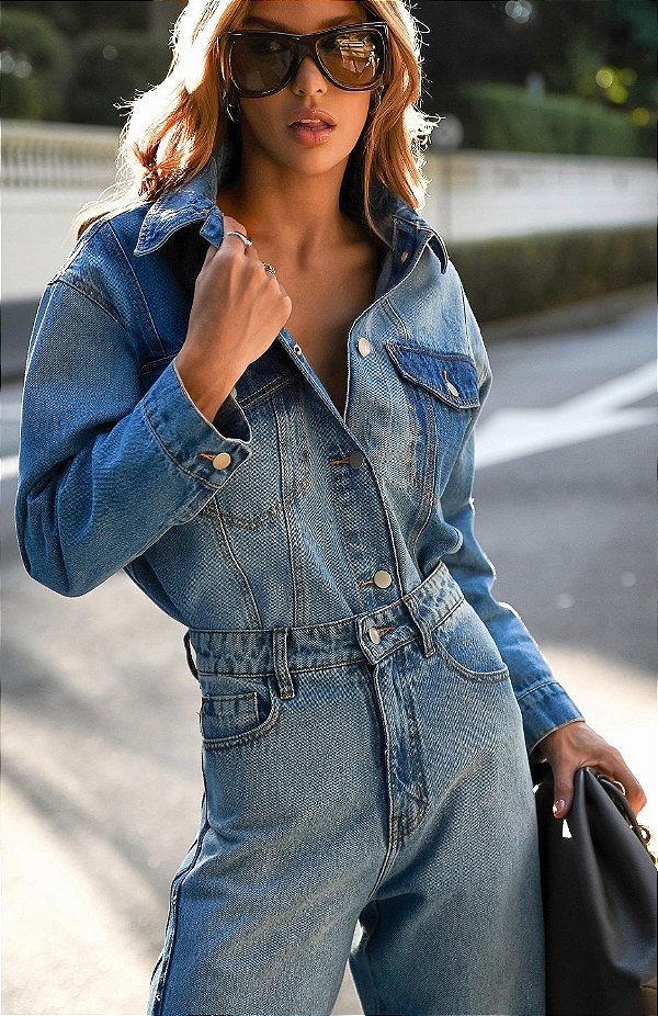Jaqueta Jeans Estonada Julya