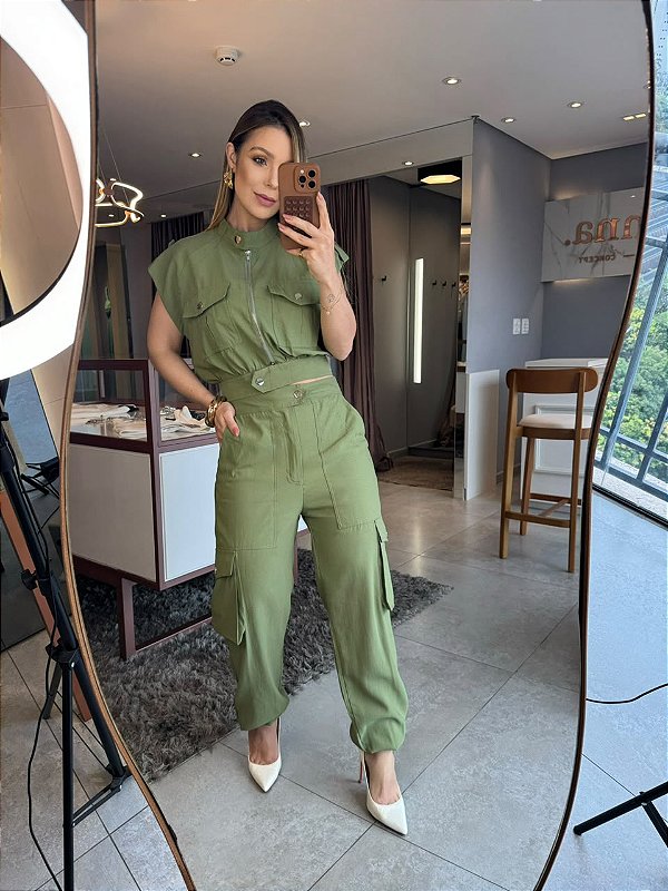 Conjunto Cargo Liocel Dalia Verde