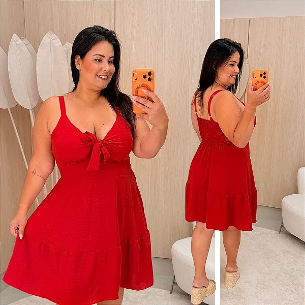 Vestido Susan Vermelho Plus Size