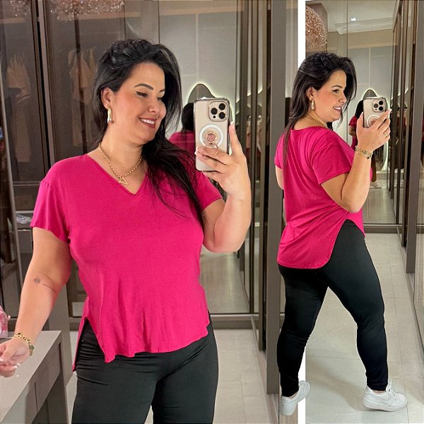 Vest Legging Básica Pink Plus Size