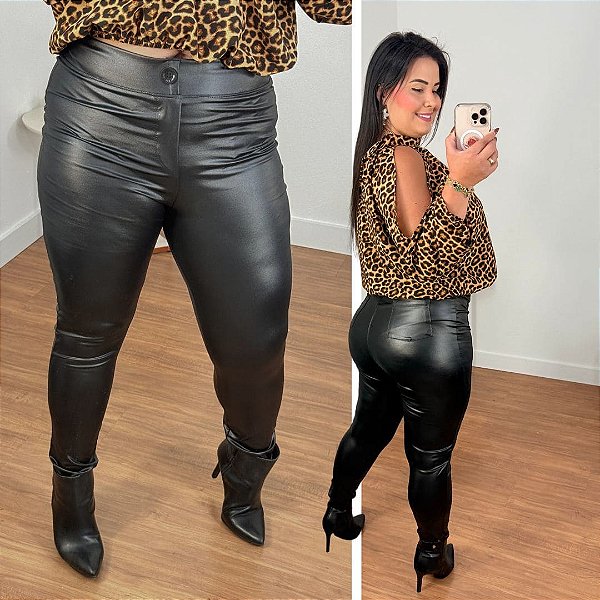 Calça Disco Preto Plus Size