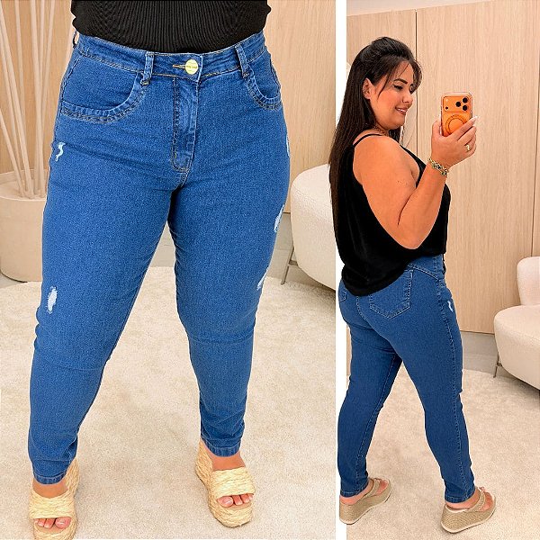 Calça Jeans Awa Pamela Básica Plus Size