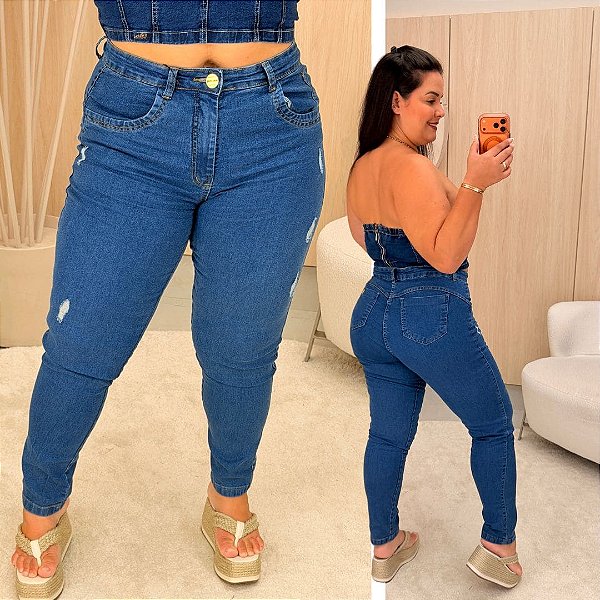 Calça Jeans Awa Pamela Básica Plus Size