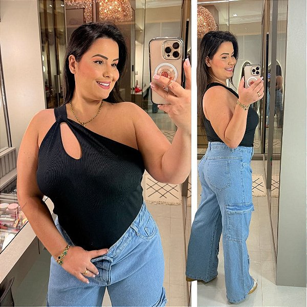 Body Adriana Preto Plus Size