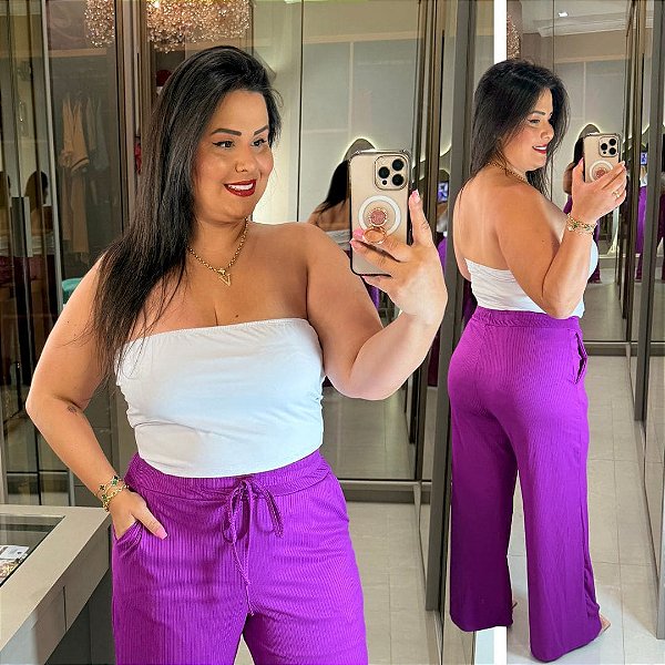 Top Faixa Branco Plus Size