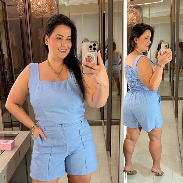 Conjunto Maya Azul BB Plus Size