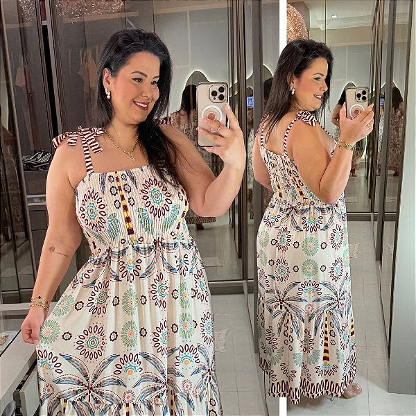 Vestido Alça Pamêla Off Plus Size