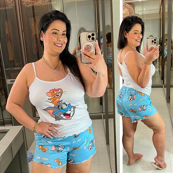 Pijama Tom & Jerry Plus Size